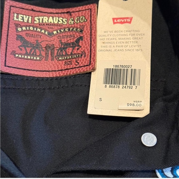 NWT LEVIS NFL Philadelphia EAGLES Denim Jacket SMALL - Picture 3 of 7